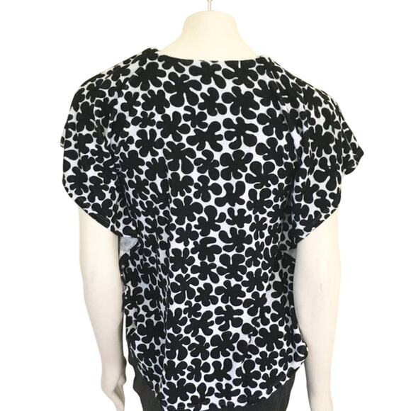 MARIMEKKO Terrycloth Kaftan Cover Up in Paprika print Black White KIDS - Picture 6 of 9